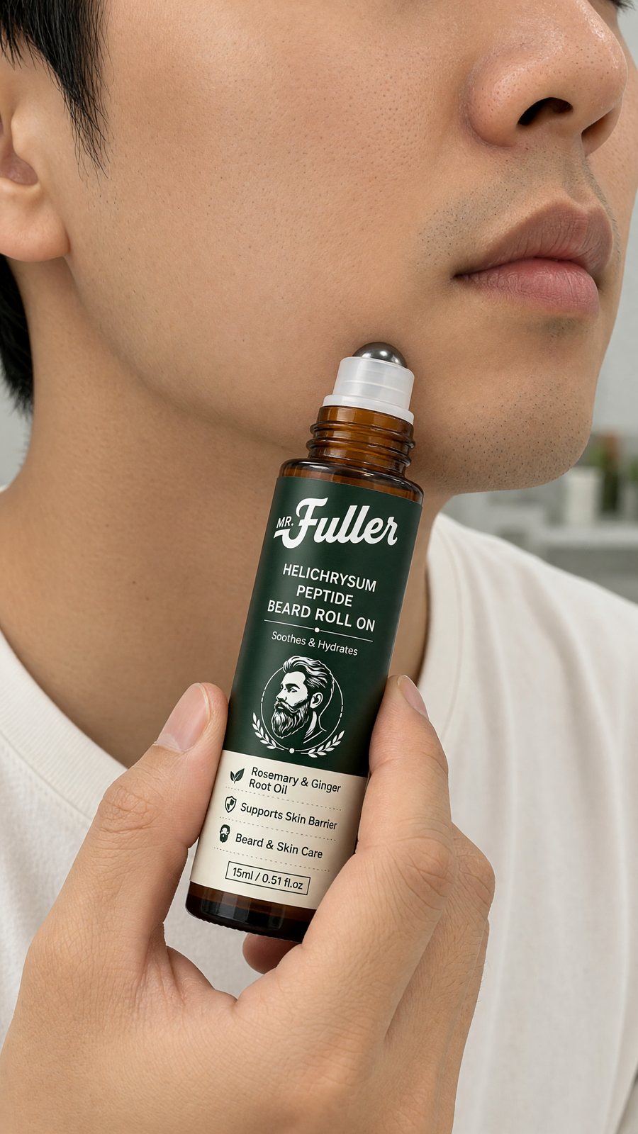 Rolling Mr. Fuller along the jaw